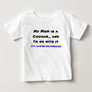 T-shirt Pour Bébé Ma maman est un puma… et je suis bien avec lui