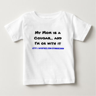 T-shirt Pour Bébé Ma maman est un puma… et je suis bien avec lui