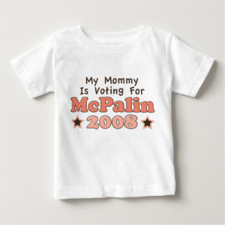 T-shirt Pour Bébé Ma Maman Vote Pour McPalin 2008 Long Sleeve T