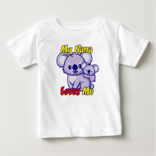 T-shirt Pour Bébé Ma Nana m'aime Koala