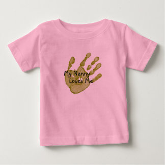 T-shirt Pour Bébé "Ma Nounou m'aime"-Vert
