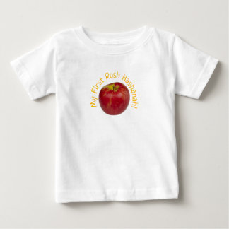 T-shirt Pour Bébé Ma première chemise bébé Rosh Hashanah Apple