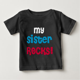 T-shirt Pour Bébé Ma soeur Rocks