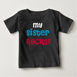 T-shirt Pour Bébé Ma soeur Rocks
