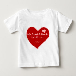 T-shirt Pour Bébé Ma tante et mon oncle m'aiment