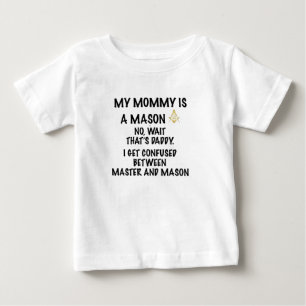 T-shirt Pour Bébé Maçon de maman