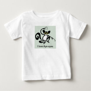 T-shirt Pour Bébé Madagascar - Mignonne J'aime Aye-ayes - Faune -