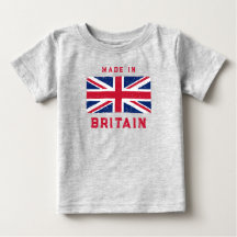 "Made in Britain" (Texte rouge) Union Jack Vintage