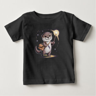 T-shirt Pour Bébé Magie Otter Assistant Drôle Otter Halloween