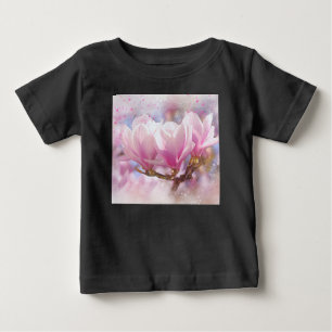 T-shirt Pour Bébé Magnolia rose-pourpre en floraison - Fleur de prin