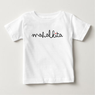 T-shirt Pour Bébé Mahal Kita en T-shirt bébé en lettres noires