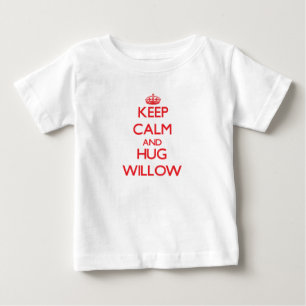T-shirt Pour Bébé Maintenez saule calme et d'étreinte