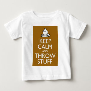 T-shirt Pour Bébé Maintenez substance calme et de jet