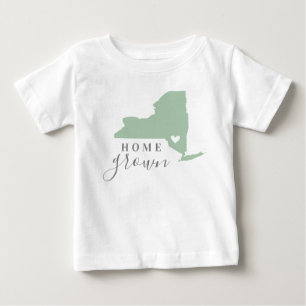T-shirt Pour Bébé Maison de New York agrandie Carte d'état des cou