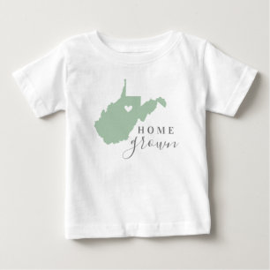 T-shirt Pour Bébé Maison de Virginie-Occidentale cultivée Etat des