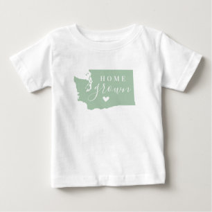 T-shirt Pour Bébé Maison de Washington Carte d'état des couleurs m