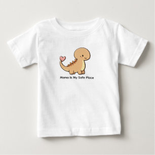 T-shirt Pour Bébé Mama est mon refuge bébé t shirt