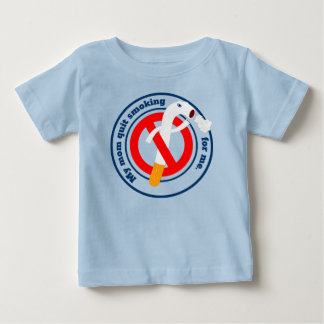 T-shirt Pour Bébé Maman arrête de fumer pour moi