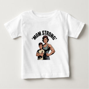 T-shirt Pour Bébé maman forte vintage