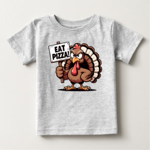 T-shirt Pour Bébé Mange Pizza Turquie T Chemise