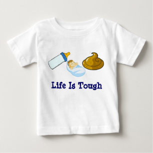 T-shirt Pour Bébé Mangez la dunette de sommeil, la vie est dur
