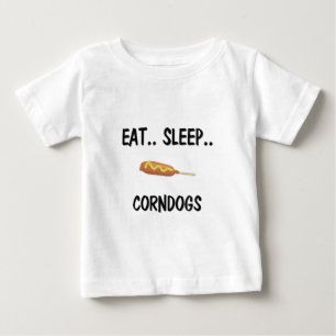 T-shirt Pour Bébé Mangez le sommeil CORNDOGS