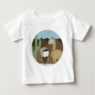 T-shirt Pour Bébé Marcheur de lama