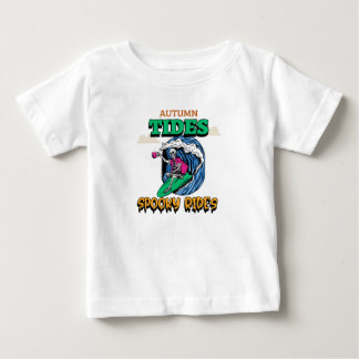 T-shirt Pour Bébé Marées d'automne Éffrayantes : Éffrayantes et amus