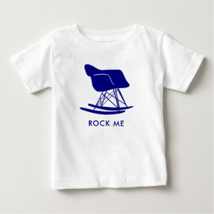 T-shirt Pour Bébé Marine Mid Century Moderne Chaise à Rocks Tee - sh