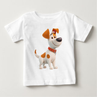 T-shirt Pour Bébé Mascotte Chien – Chiot de Dessin Animé Mignon pour
