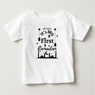 T-shirt Pour Bébé Masha'allah, c'est mon premier Ramadan