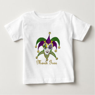 T-shirt Pour Bébé Masque coloré Mardi Gras Jesters