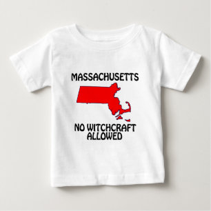 T-shirt Pour Bébé Massachusetts - Pas de sorcellerie autorisée