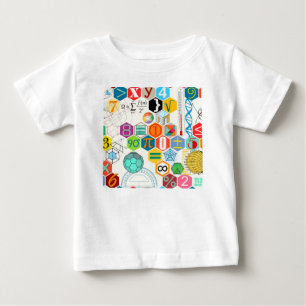 T-shirt Pour Bébé Maths (blanches)