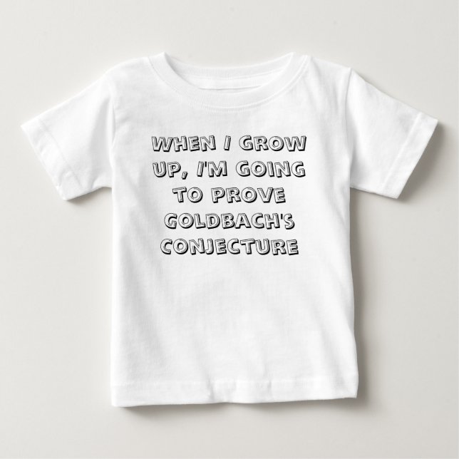 T-shirt Pour Bébé Maths Prodigy (Devant)