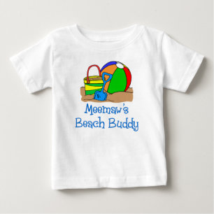 T-shirt Pour Bébé Meemaw's Beach Buddy
