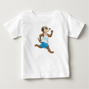 T-shirt Pour Bébé Meerkat à Running Sports