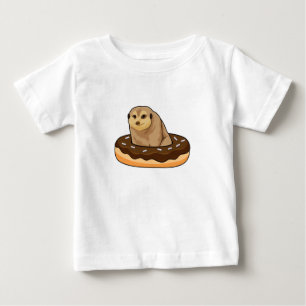 T-shirt Pour Bébé Meerkat avec Donut