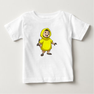 T-shirt Pour Bébé Meerkat avec Raincoat