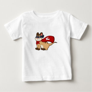 T-shirt Pour Bébé Meerkat en héros avec masque