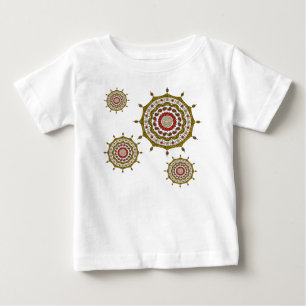 T-shirt Pour Bébé Mehndi Imaginaire Gold Kid's and Baby Light Shirt