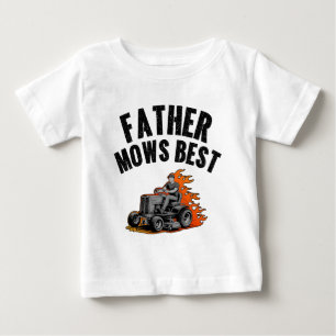 T-shirt Pour Bébé Meilleur papa arrose la pelouse drôle feu flamme t