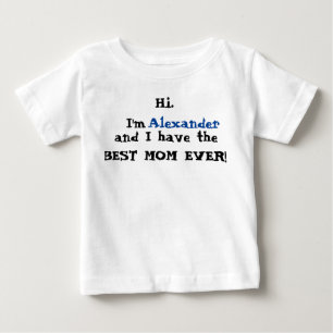 T-shirt Pour Bébé Meilleure maman Sentimentaire jamais dit avec du t