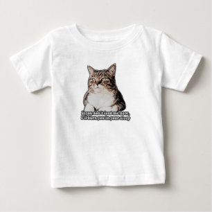 T-shirt Pour Bébé Mème du chat grincheux pour les amateurs de chats