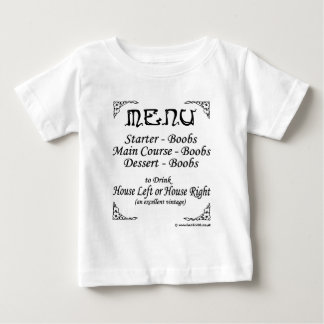 T-shirt Pour Bébé Menu