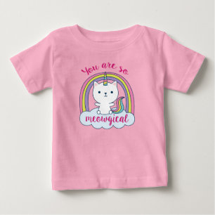 T-shirt Pour Bébé Meowgical de Caticorn Unicorn
