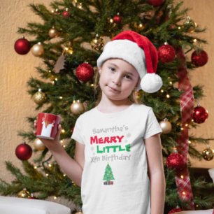 T-shirt Pour Bébé Merry Little Birthday