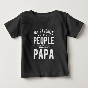 T-shirt Pour Bébé Mes Gens Favoris M'Appelent Papa