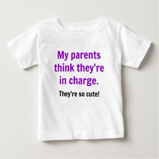 T-shirt Pour Bébé Mes parents pensent qu'ils sont responsables -