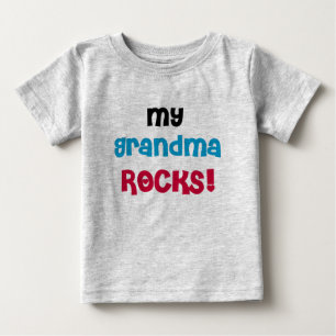 T-shirt Pour Bébé Mes roches de grand-maman